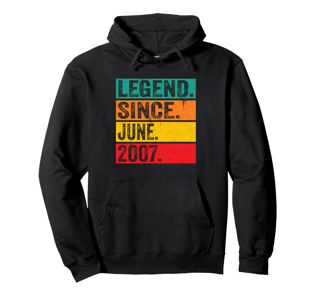 Legend Since June 2007 19 Years Hoodie - Casual Everyday Wear for Adults - T-Shirt, Sweatshirt, Hoodie