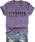 Stronger Than The Storm V Neck Short Sleeve Top - Adult & Kids T-Shirts, Sweatshirts & Hoodies apparel design preview 1