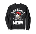 Bike Squad Meow Funny Cat Meme Animal Sweatshirt - Streetwear Style Unisex - T-Shirt, Sweatshirt, Hoodie