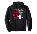 Auntie Bear Pajama Red Buffalo Plaid Hoodie - Unique Graphic for Adults - T-Shirt, Sweatshirt, Hoodie