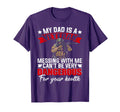My Dad Is Veteran Happy Fathers Day T-Shirt - Fun Novelty Design Unisex - T-Shirt, Sweatshirt, Hoodie