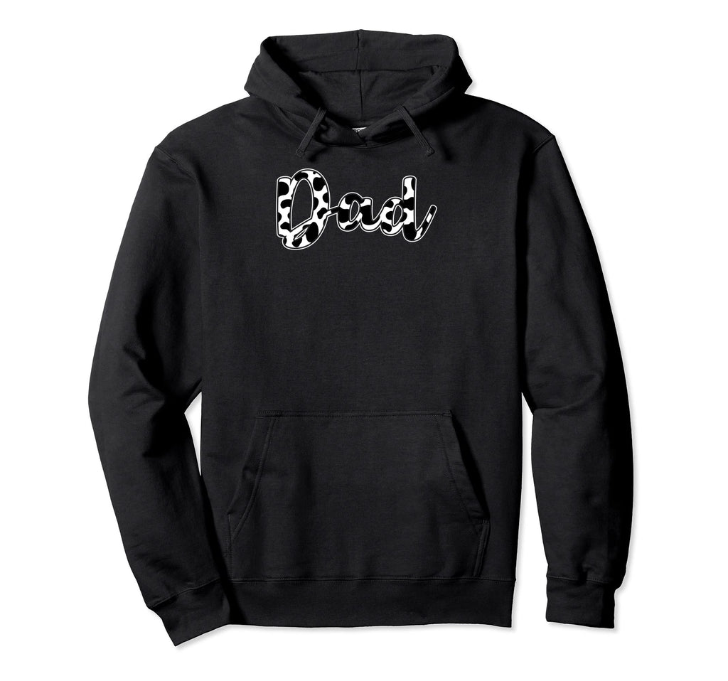 Dad Cow Pattern Birthday Farm Cow Hoodie - Trendy Graphic for Adults - T-Shirt, Sweatshirt, Hoodie