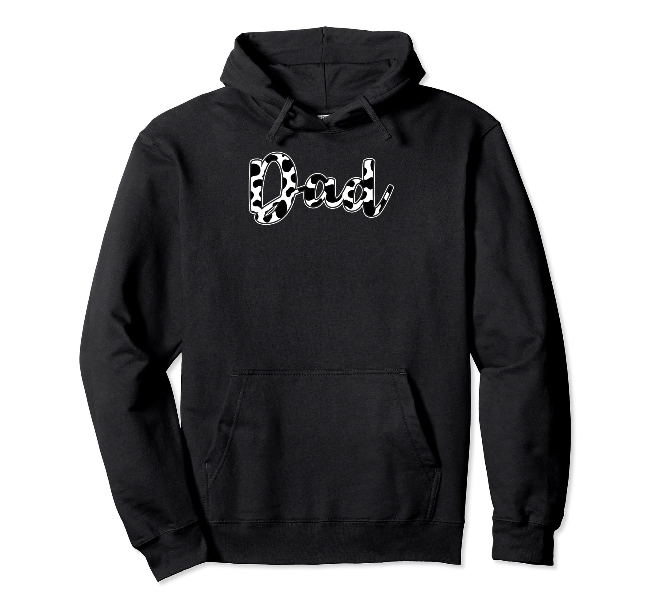 Dad Cow Pattern Birthday Farm Cow Hoodie - Trendy Graphic for Adults - T-Shirt, Sweatshirt, Hoodie