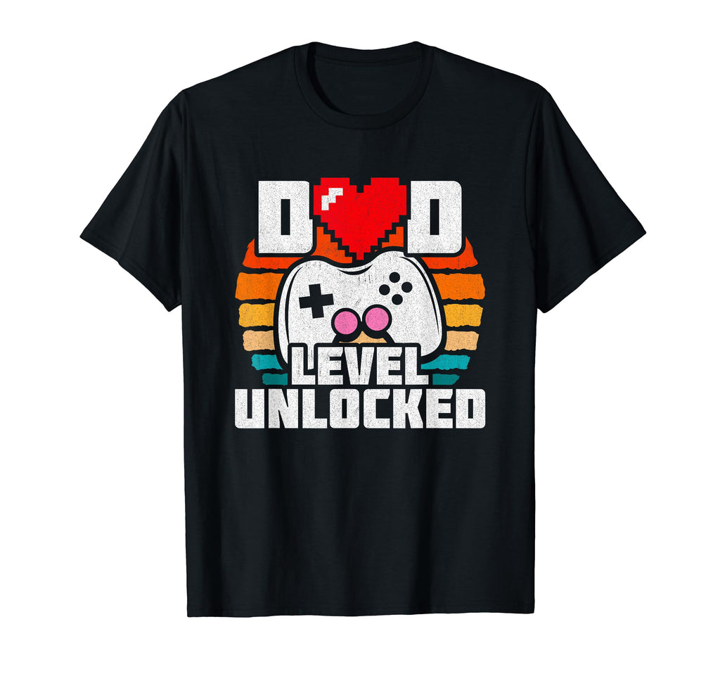 New Dad Level Unlocked Gamer Dad T-Shirt - Novelty Apparel for Adults - T-Shirt, Sweatshirt, Hoodie