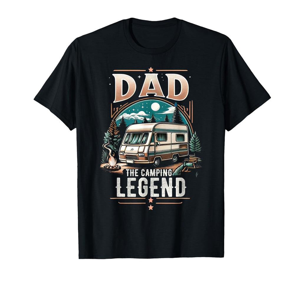 Dad Fathers Day Dad Camping Legend Dad T-Shirt - Unique Graphic Men Women - T-Shirt, Sweatshirt, Hoodie