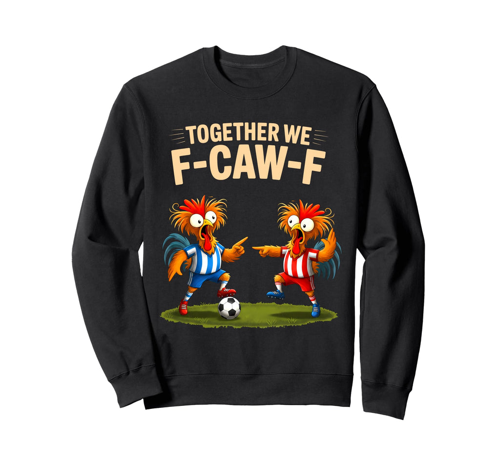 F Caw F Rooster Funny Bird Fcawf Sweatshirt - Graphic Print Men Women - T-Shirt, Sweatshirt, Hoodie