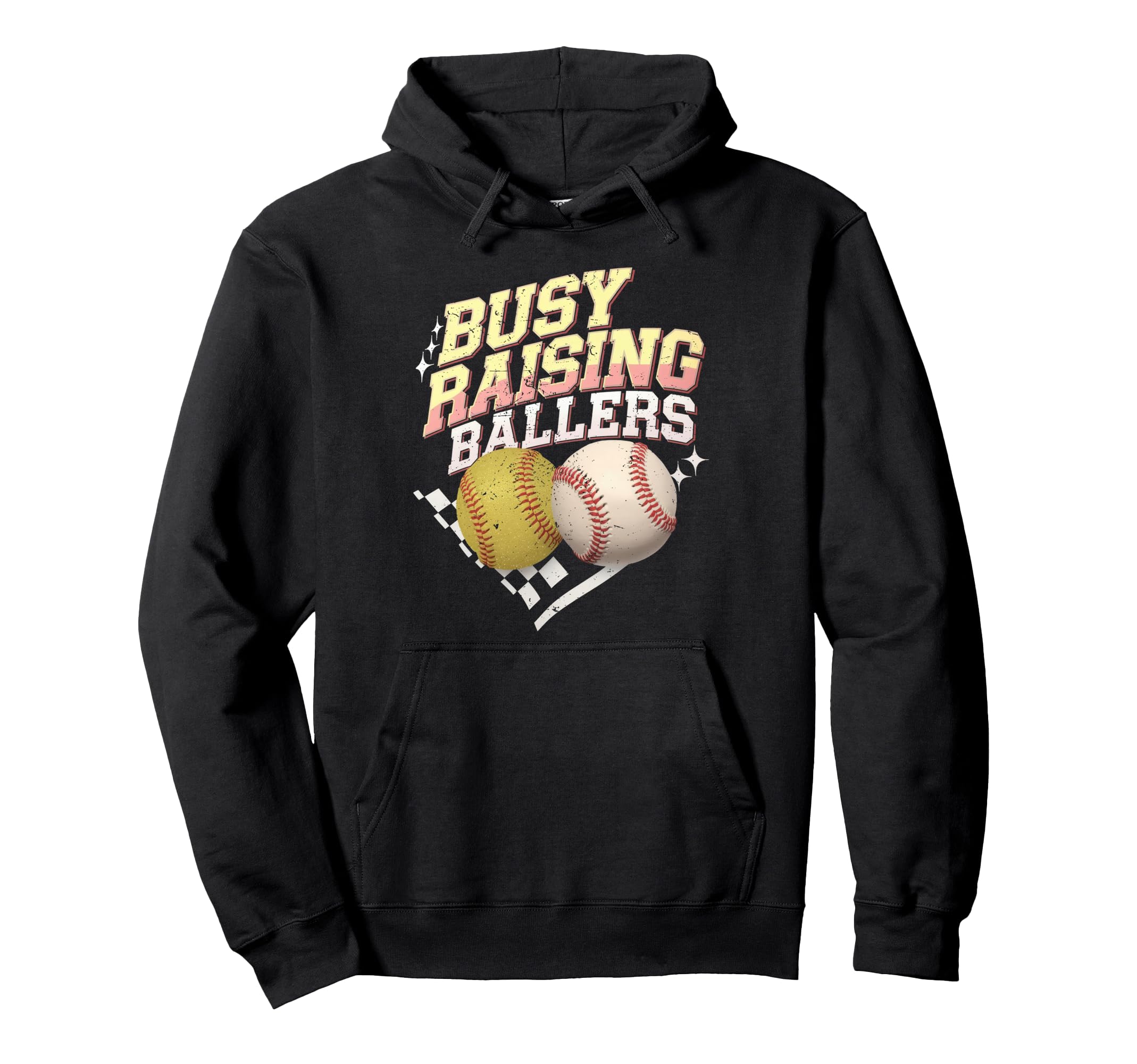 Busy Raising Ballers Softball And Hoodie - Trendy Graphic Men Women - T-Shirt, Sweatshirt, Hoodie
