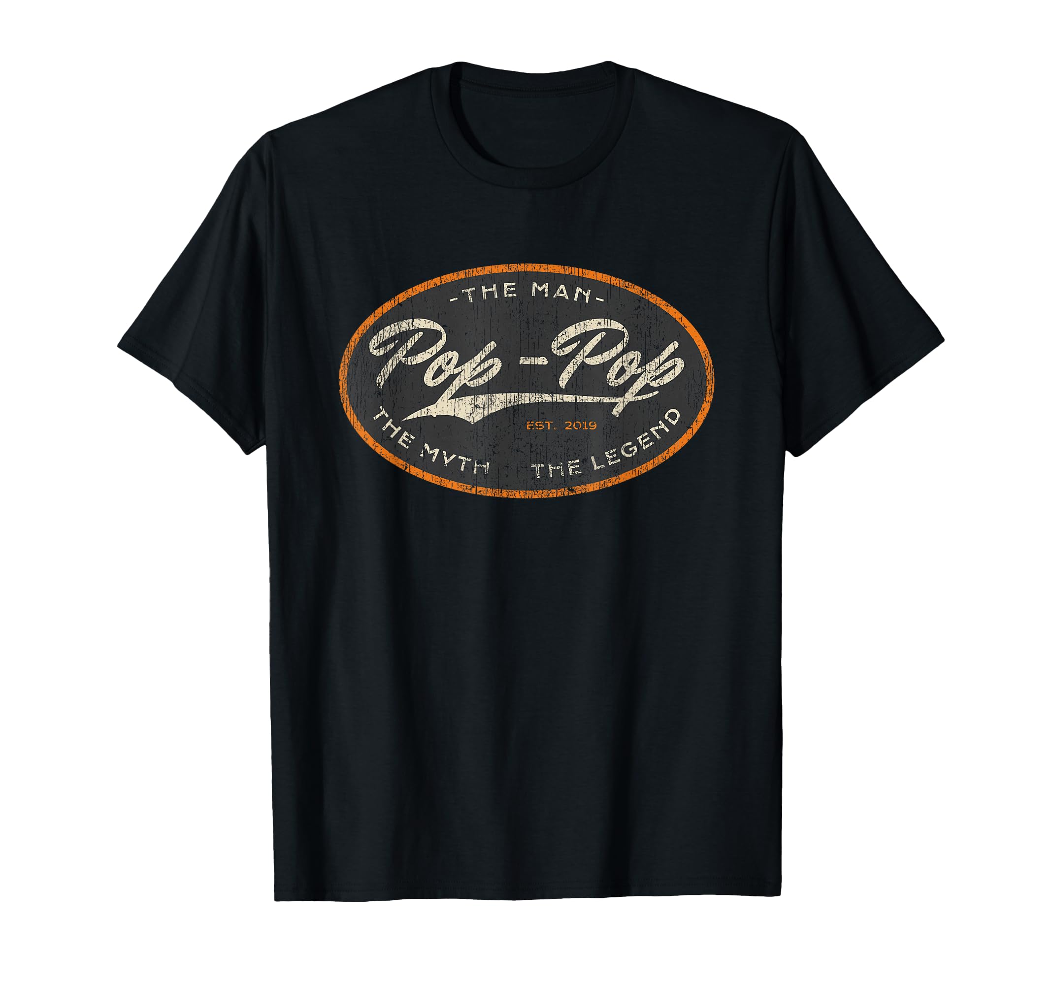 Pop Pop New Grandpa Est 2019 Myth Legend T-Shirt - Graphic Print Men Women - T-Shirt, Sweatshirt, Hoodie