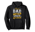 Proud Dad Class 2024 Graduate Senior 24 Hoodie - Aesthetic Graphic Unisex - T-Shirt, Sweatshirt, Hoodie