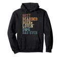 Best Bearded Beer Lovin Dog Dad Hoodie - Casual Everyday Wear for Adults - T-Shirt, Sweatshirt, Hoodie