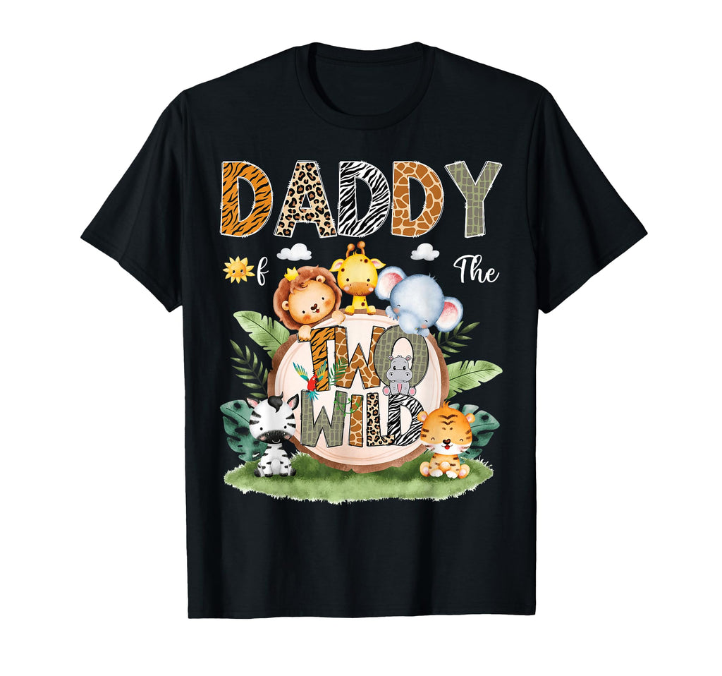 Daddy Two Wild 2Nd Birthday Safari T-Shirt - Unique Graphic Men Women - T-Shirt, Sweatshirt, Hoodie