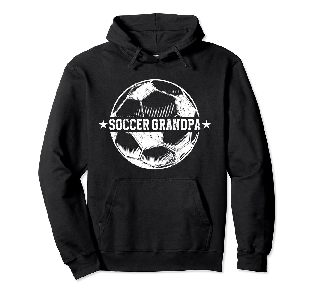 Soccer Grandpa Proud Grandpa Soccer Hoodie - Novelty Apparel for Adults - T-Shirt, Sweatshirt, Hoodie