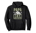 Papa Bear 3 Cubs 3 Children Dad Hoodie - Custom Art Print for Adults - T-Shirt, Sweatshirt, Hoodie