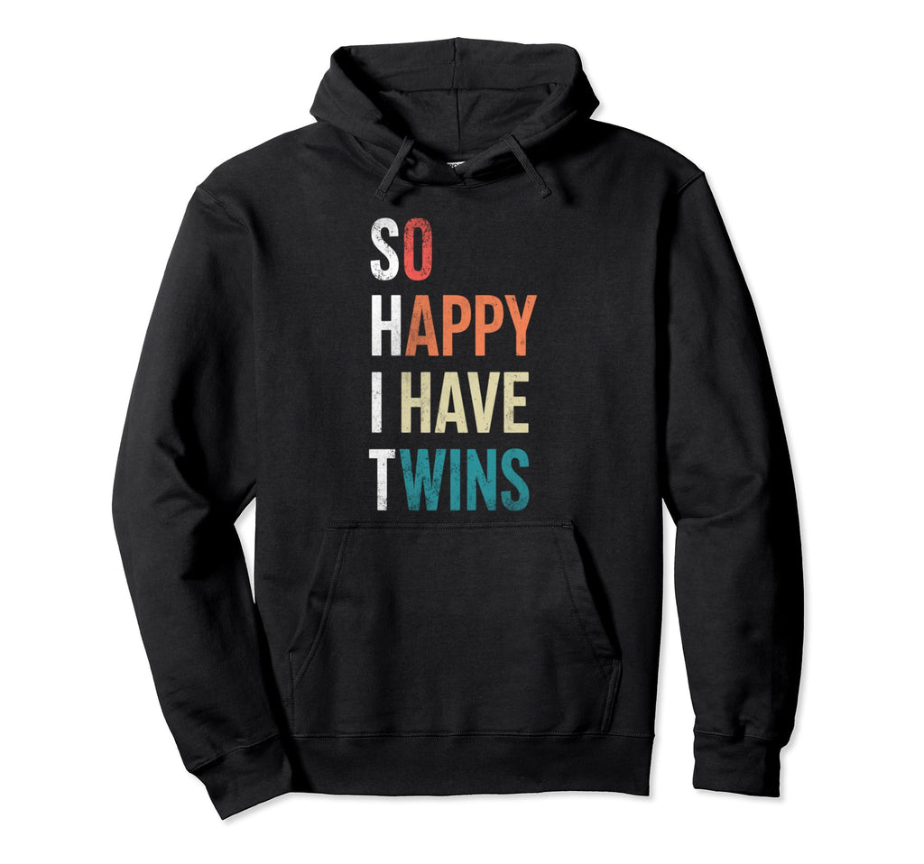 Twin Parents Mom Dad Gifts Fathers Hoodie - Minimalist Print for Adults - T-Shirt, Sweatshirt, Hoodie