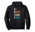 Twin Parents Mom Dad Gifts Fathers Hoodie - Minimalist Print for Adults - T-Shirt, Sweatshirt, Hoodie