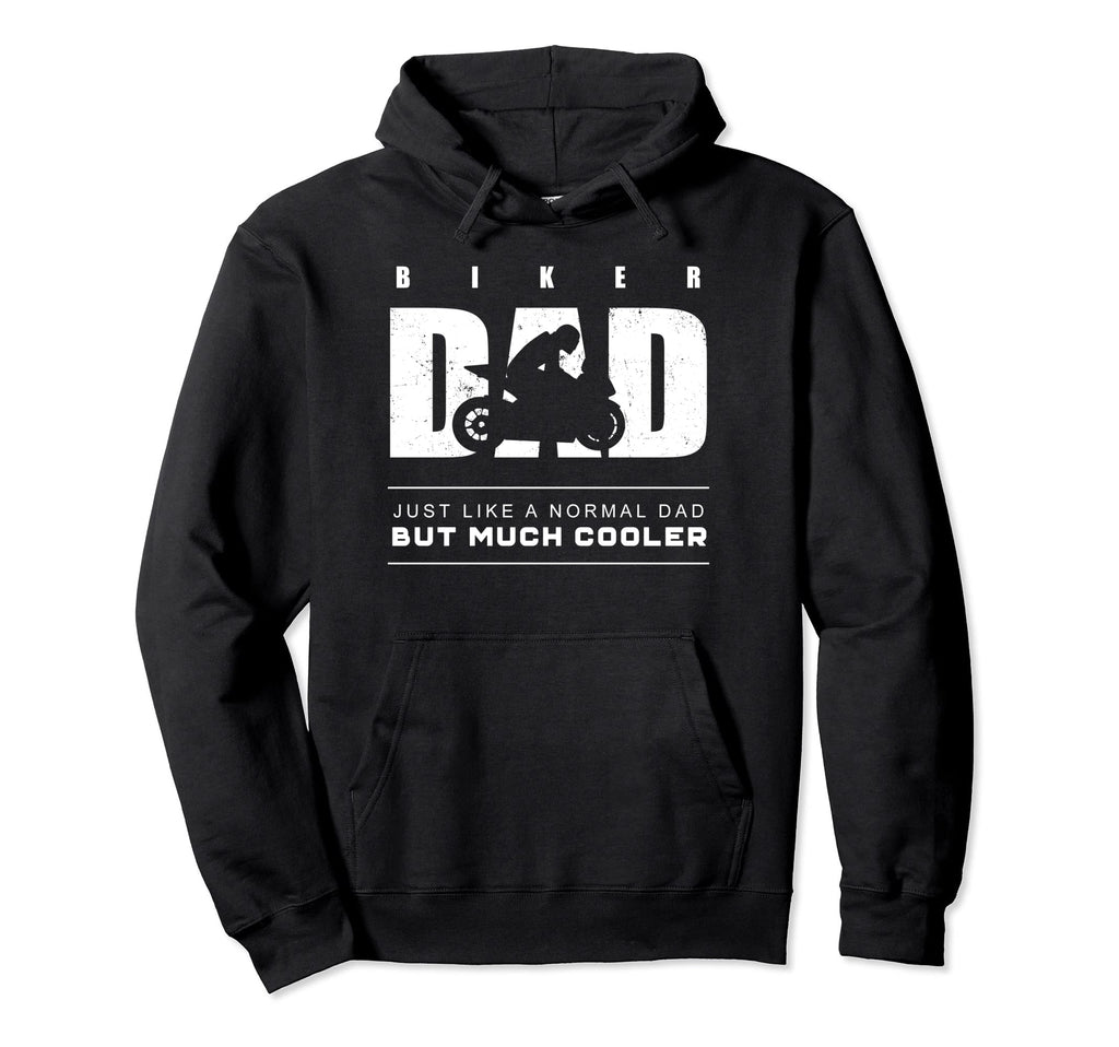 Biker Dad Motorcycle Hoodie - Custom Art Print Unisex - T-Shirt, Sweatshirt, Hoodie