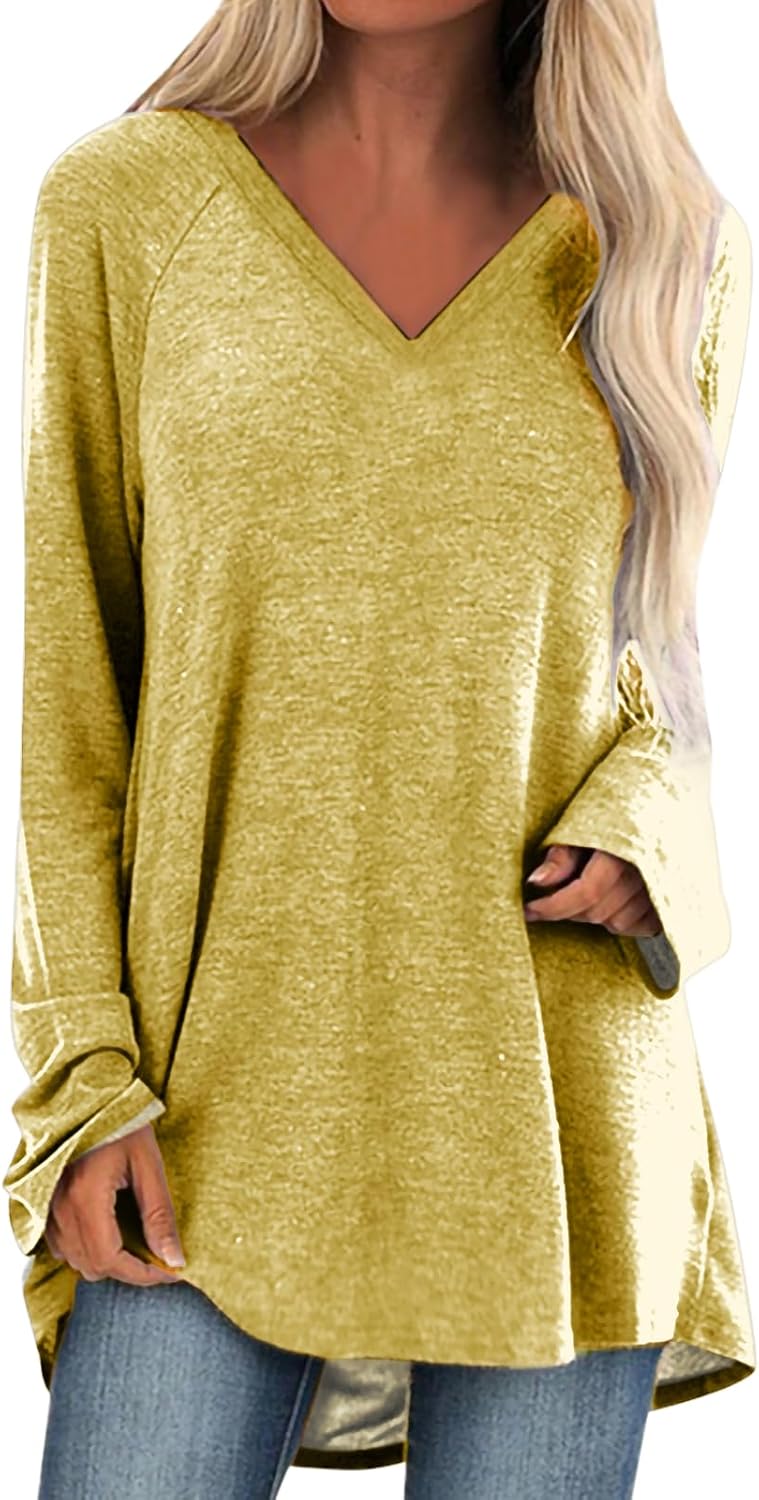 Casual for Women V Neck Comfy Curved Hem Plus Size - Adult & Kids T-Shirts, Sweatshirts & Hoodies apparel design preview 1