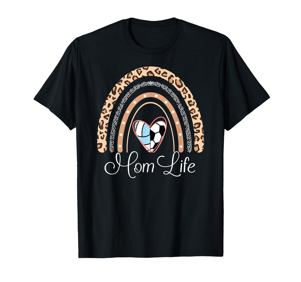 Mom Life Boho Rainbow Funny T-Shirt - Casual Everyday Wear for Adults - T-Shirt, Sweatshirt, Hoodie