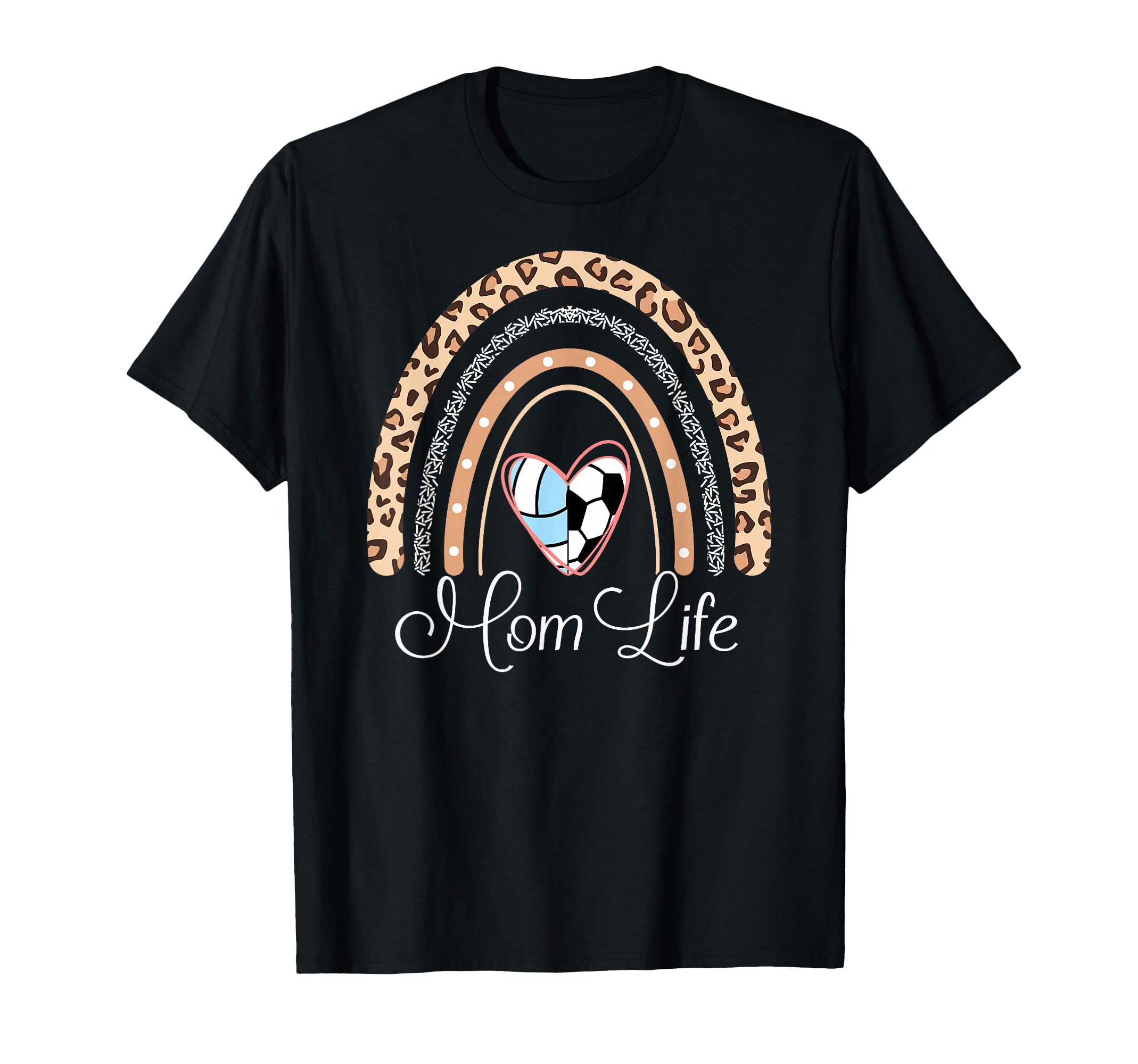 Mom Life Boho Rainbow Funny T-Shirt - Casual Everyday Wear for Adults - T-Shirt, Sweatshirt, Hoodie