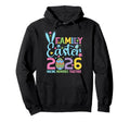 Happy Family Easter 2026 Spring Bunny Hoodie - Minimalist Print for Adults - T-Shirt, Sweatshirt, Hoodie