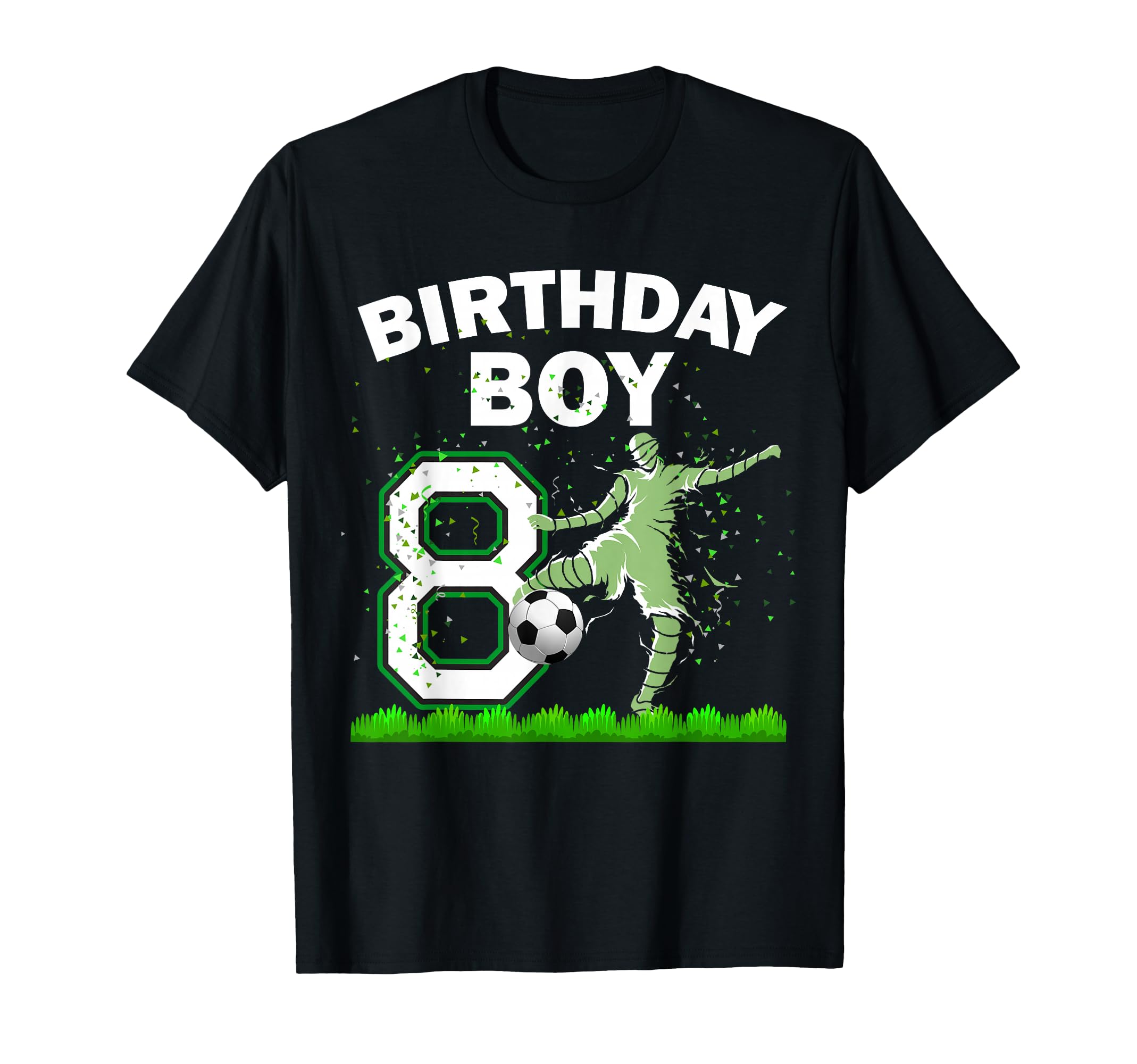 8Th B Day Soccer Sport Lover Theme 8 T-Shirt - Aesthetic Graphic Unisex - T-Shirt, Sweatshirt, Hoodie
