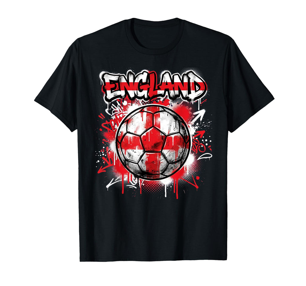 England Football Soccer Player Flag T-Shirt - Fun Novelty Design Men Women - T-Shirt, Sweatshirt, Hoodie