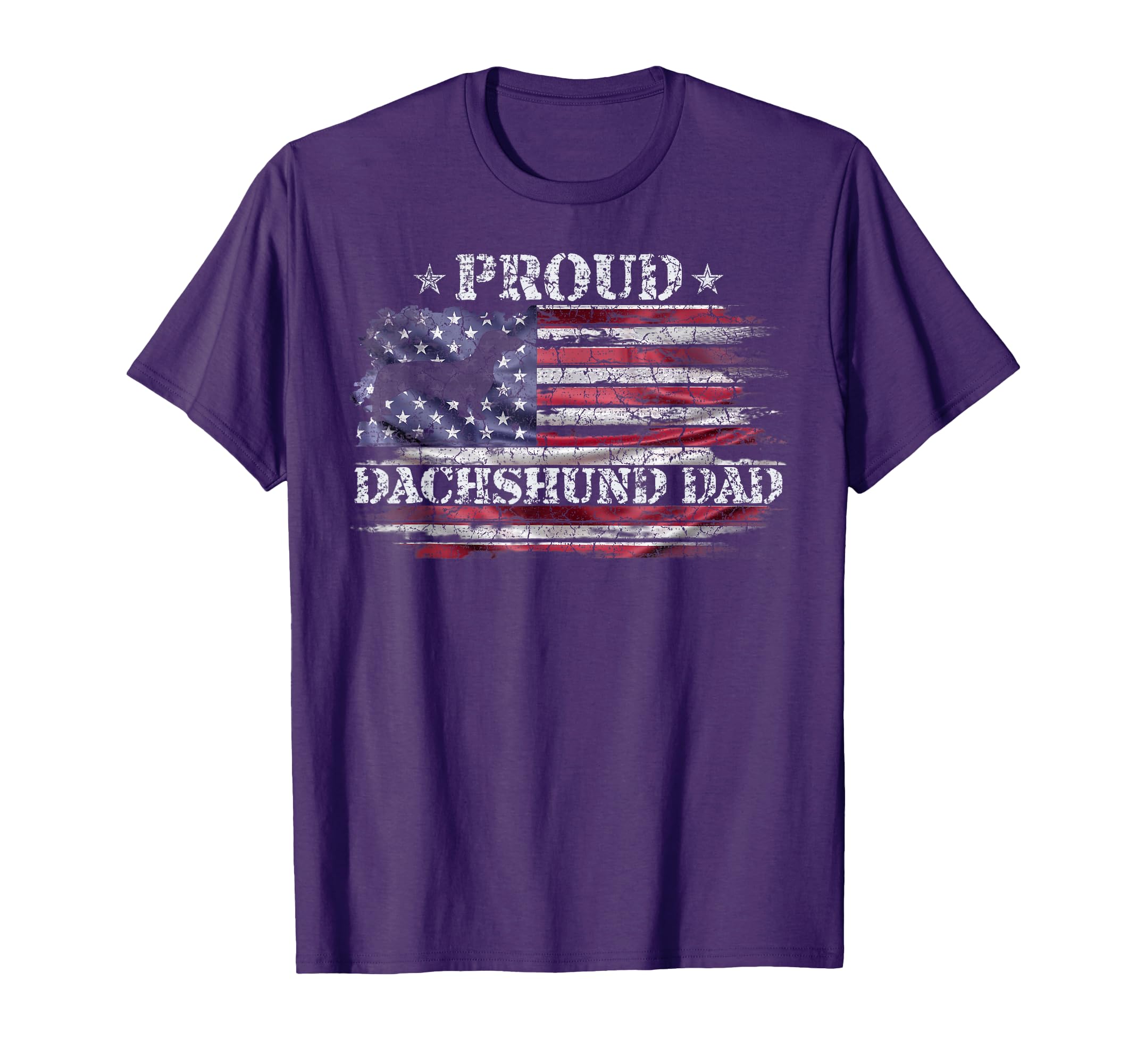 Usa American Flag Dachshund Dog T-Shirt - Fun Novelty Design for Adults - T-Shirt, Sweatshirt, Hoodie