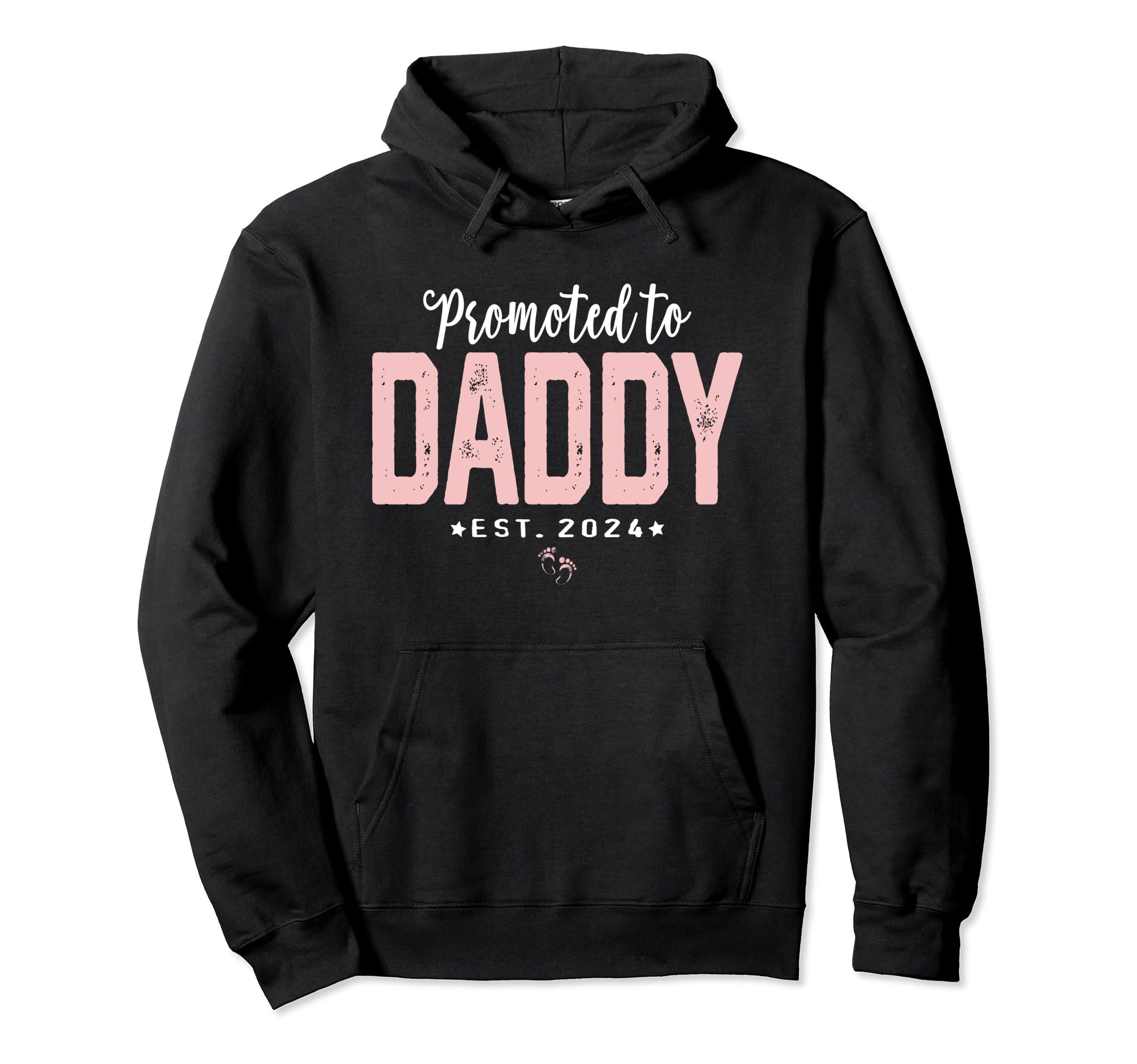 Dad Est 2024 First Fathers Day Promoted Hoodie - Novelty Apparel Men Women - T-Shirt, Sweatshirt, Hoodie
