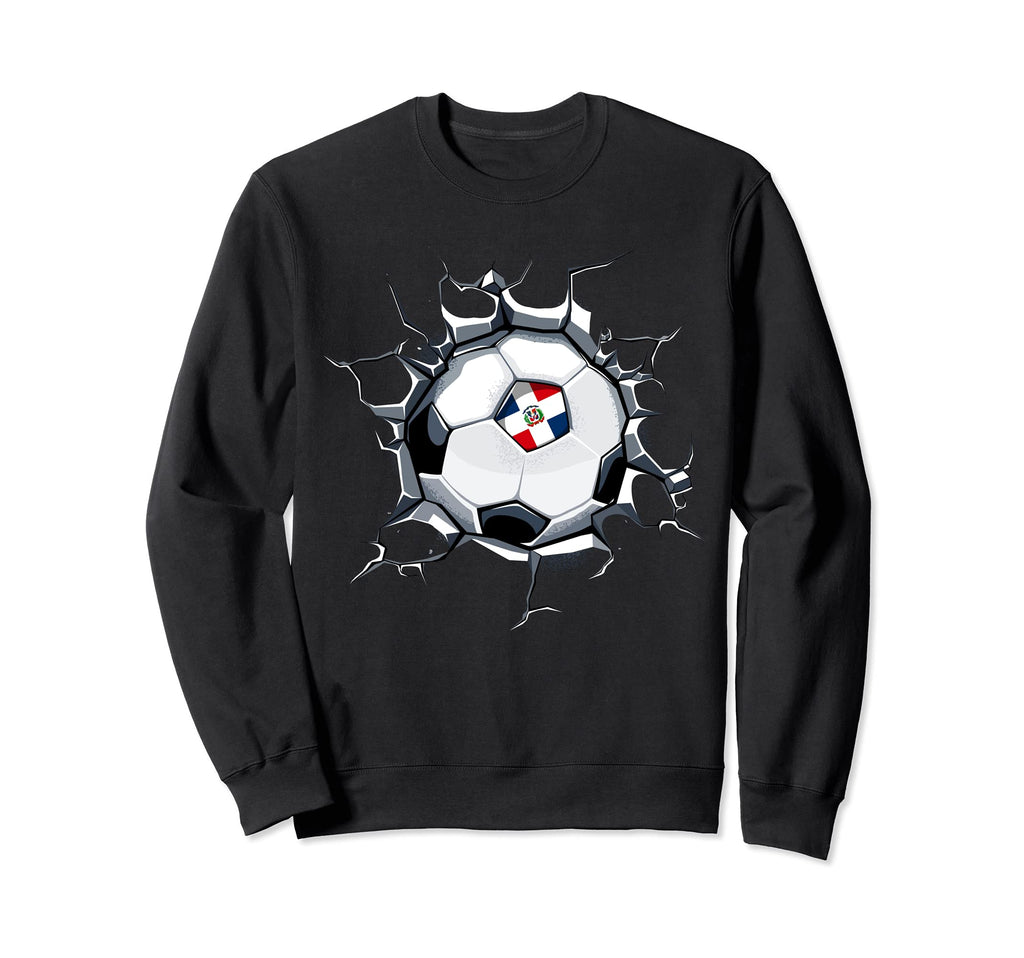 Dominican Republic Soccer Fans Sweatshirt - Custom Art Print for Adults - T-Shirt, Sweatshirt, Hoodie