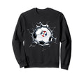 Dominican Republic Soccer Fans Sweatshirt - Custom Art Print for Adults - T-Shirt, Sweatshirt, Hoodie