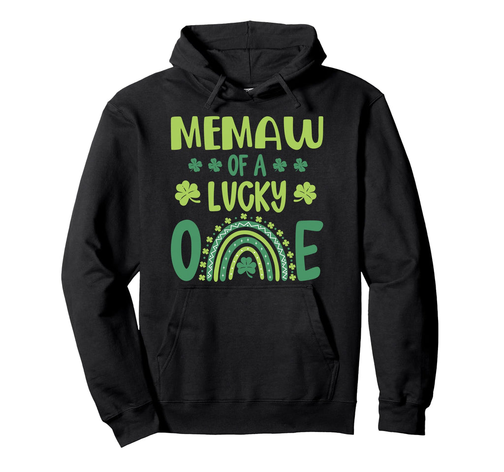 Memaw Lucky One First Birthday St Hoodie - Graphic Print Men Women - T-Shirt, Sweatshirt, Hoodie