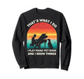 I Play Piano Pet Dogs Musician Sweatshirt - Casual Everyday Wear Unisex - T-Shirt, Sweatshirt, Hoodie