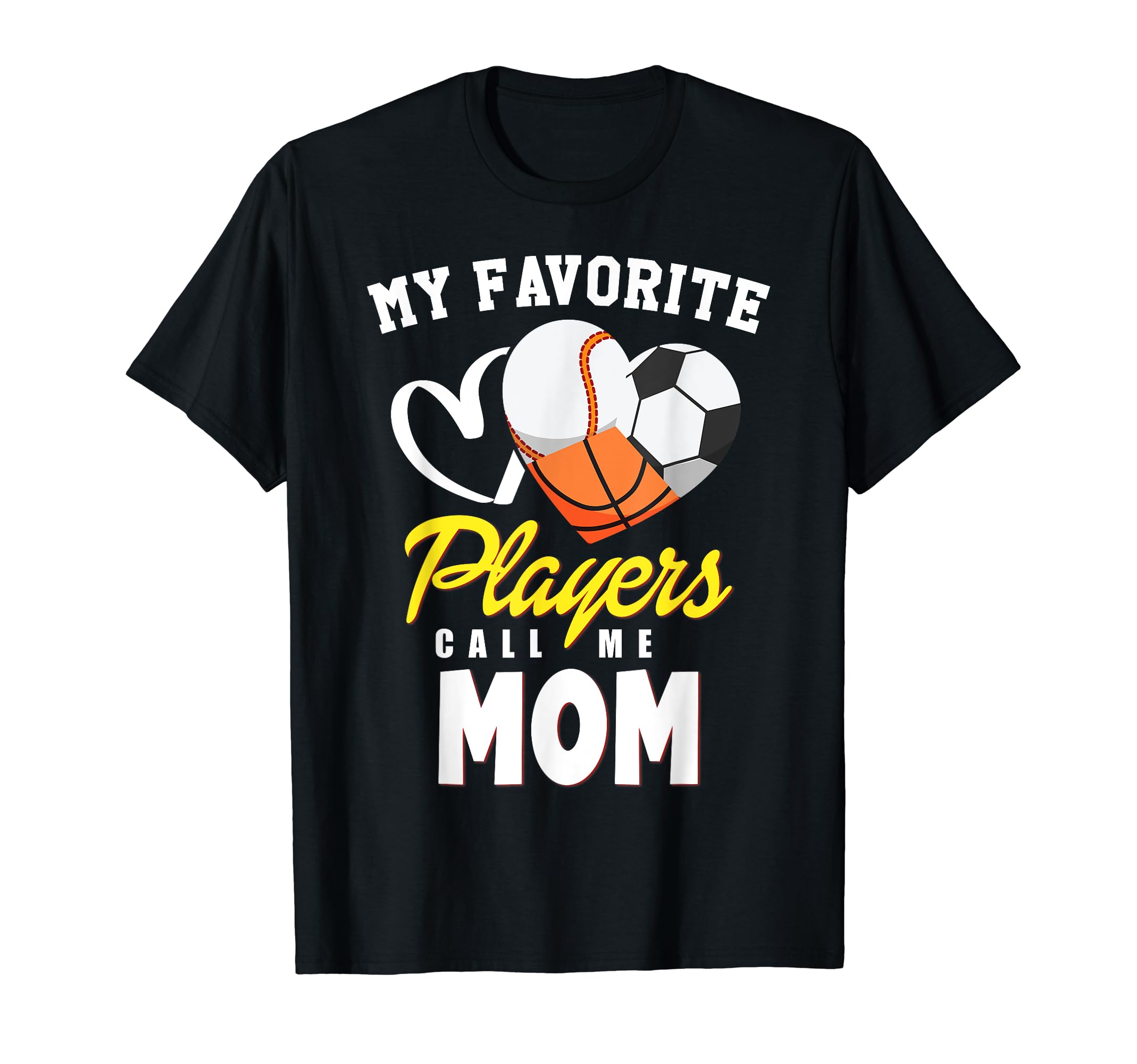 My Favorite Players Baseball Soccer T-Shirt - Custom Art Print Unisex - T-Shirt, Sweatshirt, Hoodie