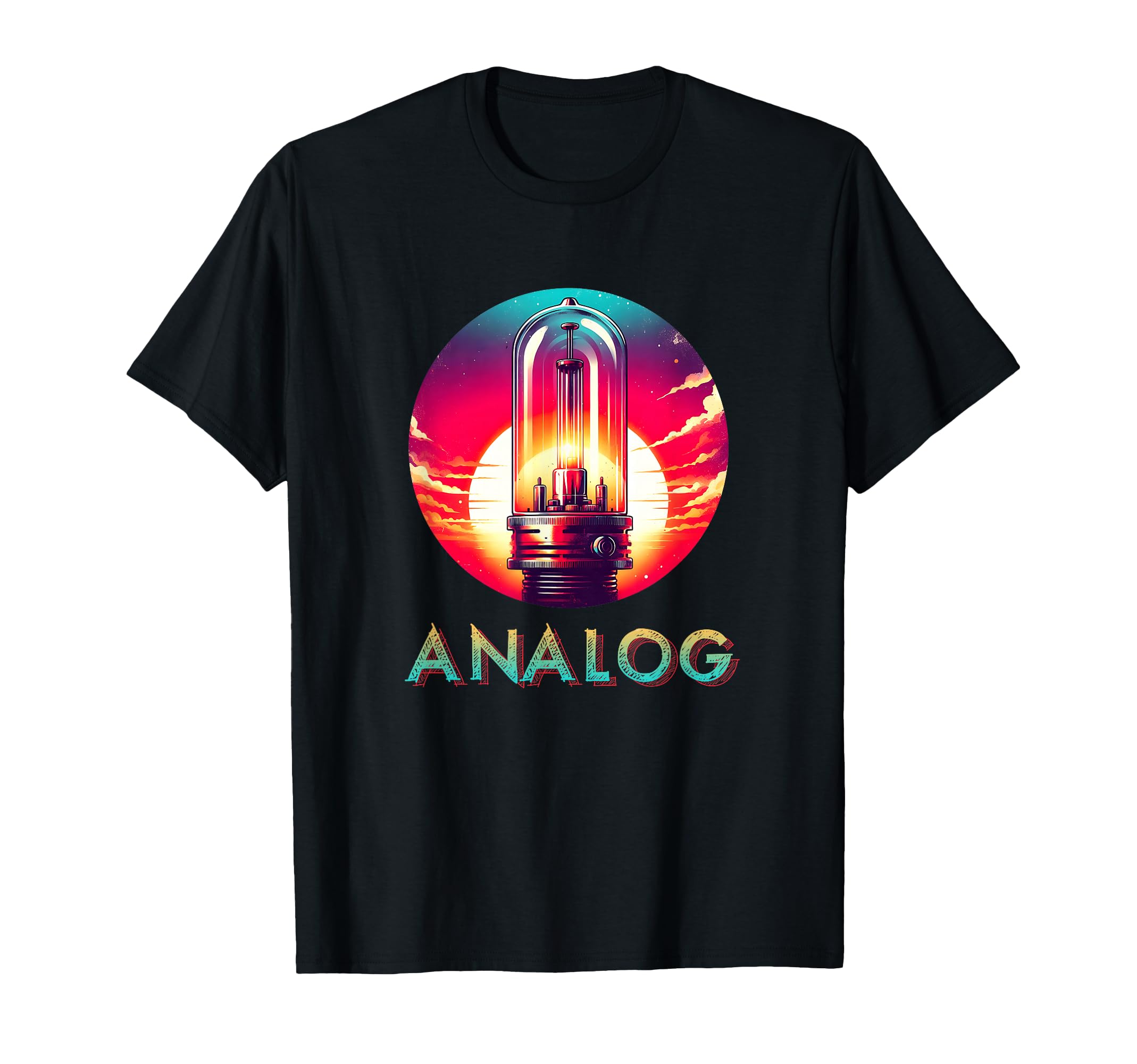 Vacuum Tube Amp Analog 80S 90S T-Shirt - Minimalist Print Unisex - T-Shirt, Sweatshirt, Hoodie