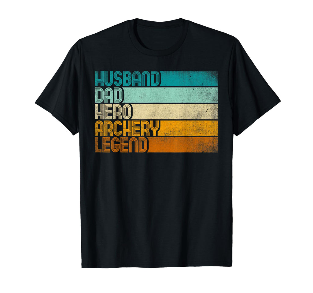 Husband Dad Hero Archery Legend T-Shirt - Minimalist Print for Adults - T-Shirt, Sweatshirt, Hoodie