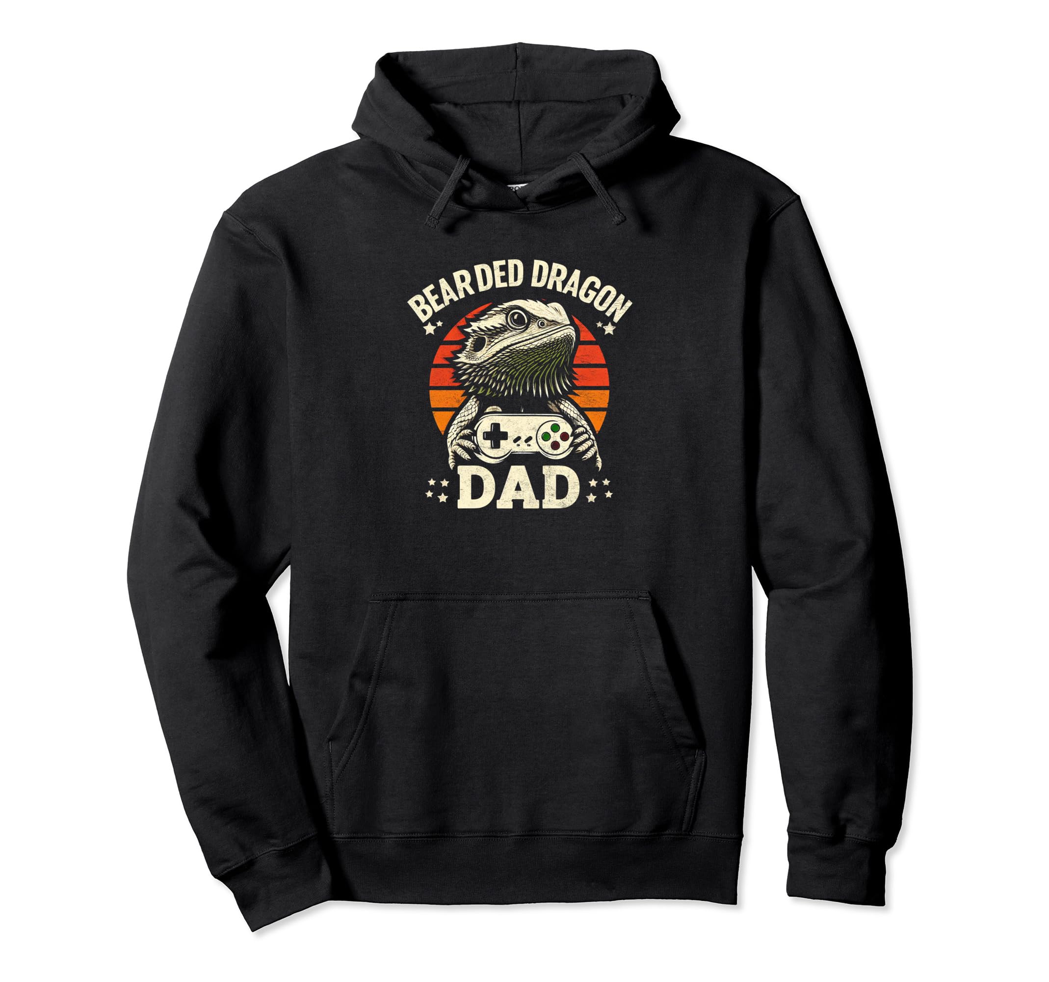 Bearded Dragon Dad Video Game Lizard Hoodie - Novelty Apparel Men Women - T-Shirt, Sweatshirt, Hoodie