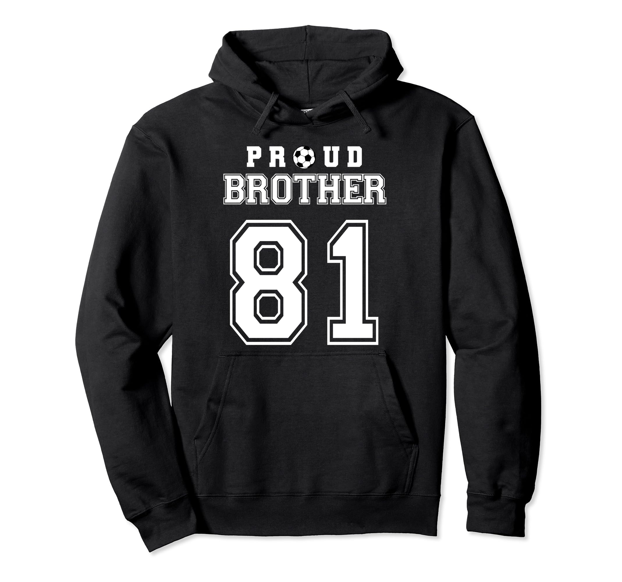 Number 81 Custom Proud Soccer Futbol Hoodie - Graphic Print Men Women - T-Shirt, Sweatshirt, Hoodie