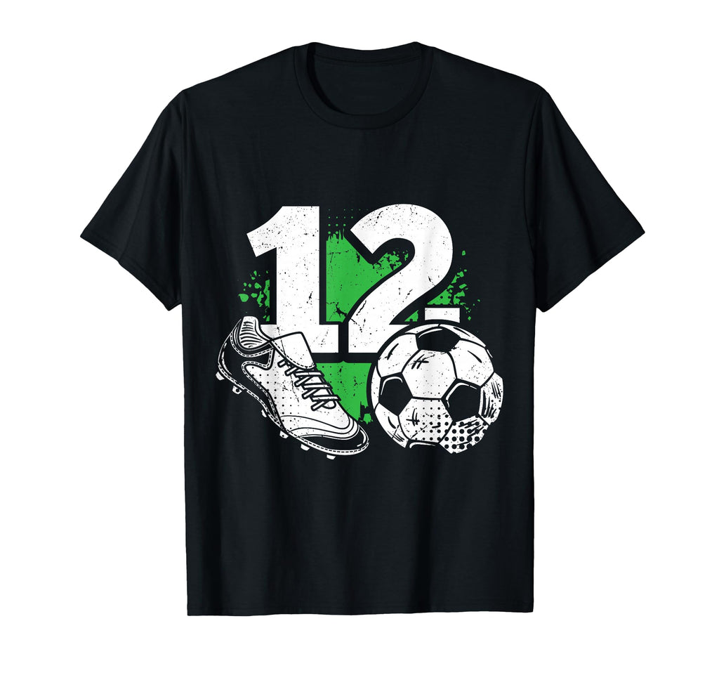 12Th Birthday Soccer Player Football T-Shirt - Novelty Apparel Men Women - T-Shirt, Sweatshirt, Hoodie