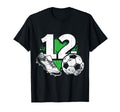 12Th Birthday Soccer Player Football T-Shirt - Novelty Apparel Men Women - T-Shirt, Sweatshirt, Hoodie