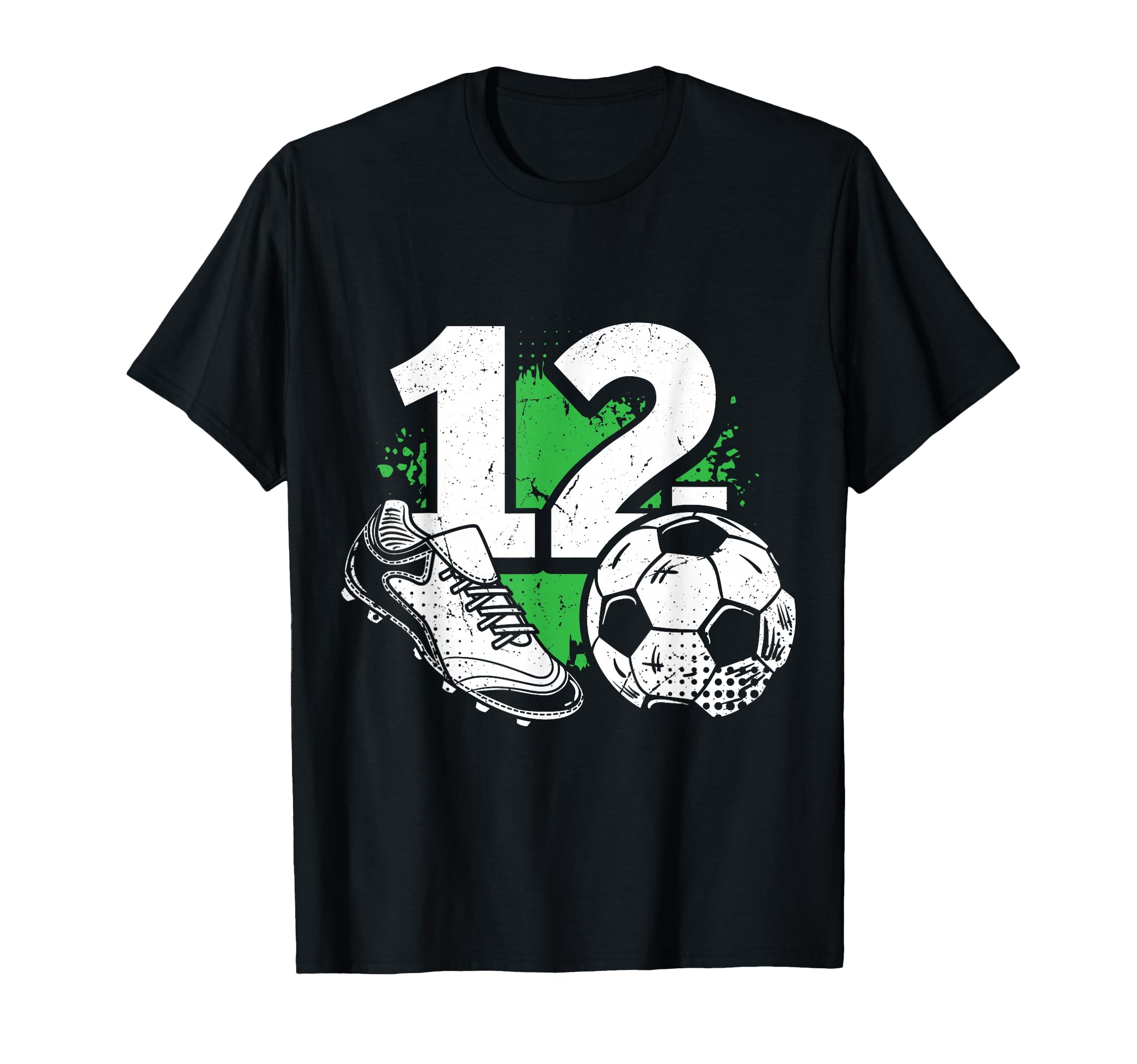 12Th Birthday Soccer Player Football T-Shirt - Novelty Apparel Men Women - T-Shirt, Sweatshirt, Hoodie