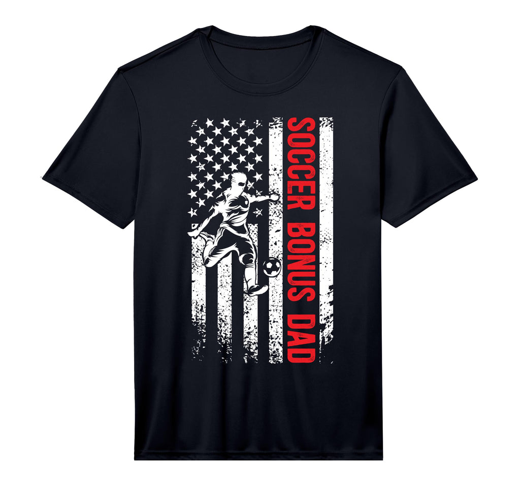Mens Soccer Bonus Dad Soccer Player T-Shirt - Minimalist Print Unisex - T-Shirt, Sweatshirt, Hoodie