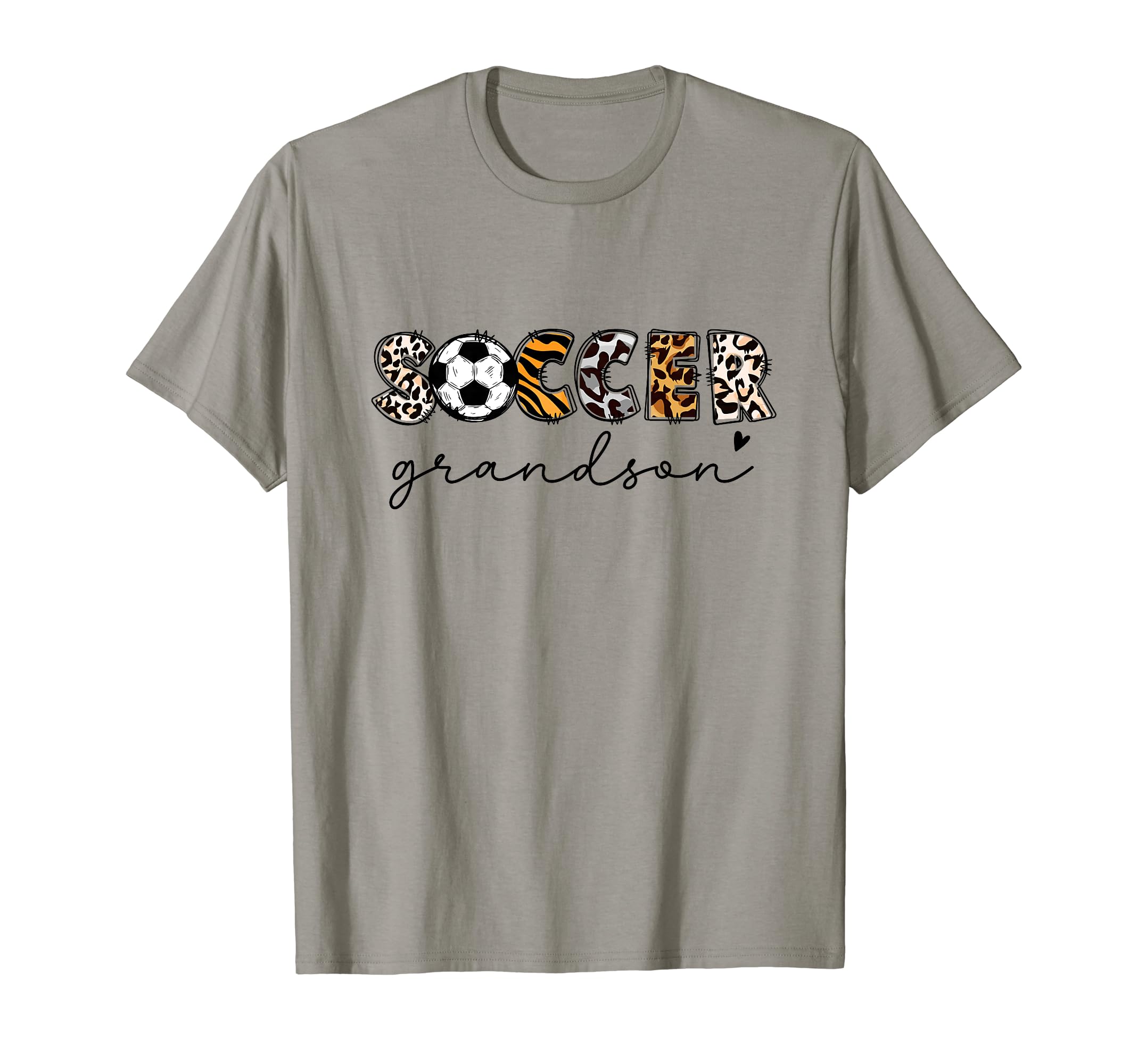 Soccer Grandson Leopard Family Matching T-Shirt - Graphic Print Unisex - T-Shirt, Sweatshirt, Hoodie