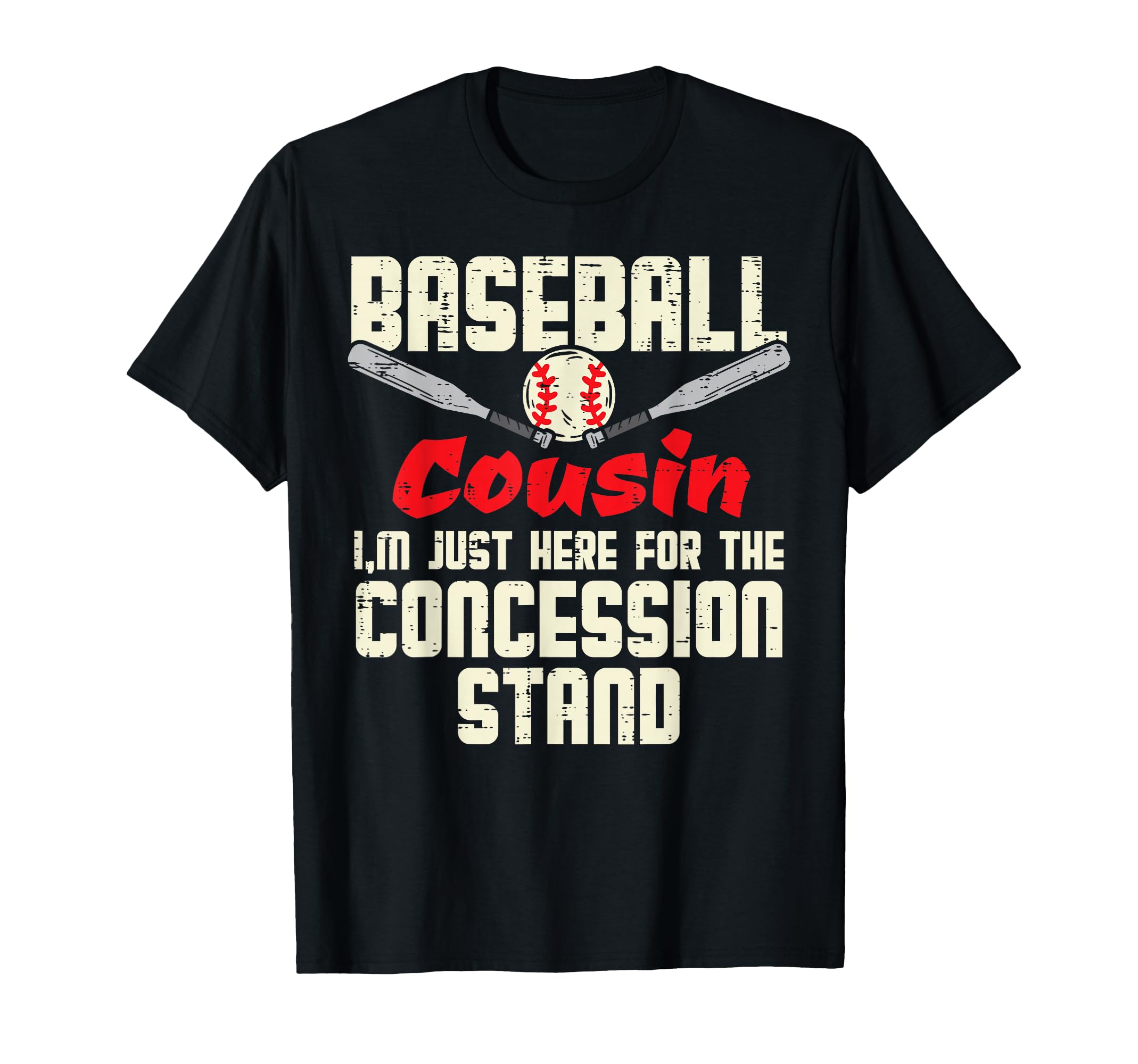 Baseball Cousin Concession Stand Family T-Shirt - Custom Art Print Unisex - T-Shirt, Sweatshirt, Hoodie
