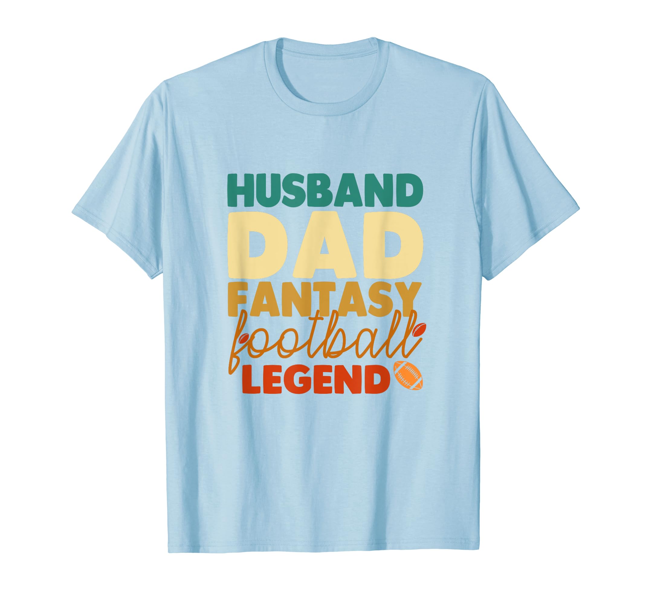Mens Husband Dad Fantasy Football T-Shirt - Unique Graphic for Adults - T-Shirt, Sweatshirt, Hoodie