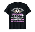 Proud Grandma Soccer Player T-Shirt - Novelty Apparel for Adults - T-Shirt, Sweatshirt, Hoodie