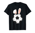 Soccer Easter Ball Bunny Soccer T-Shirt - Minimalist Print Men Women - T-Shirt, Sweatshirt, Hoodie