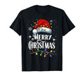 Merry Lights Santa Hat Family T-Shirt - Custom Art Print for Adults - T-Shirt, Sweatshirt, Hoodie