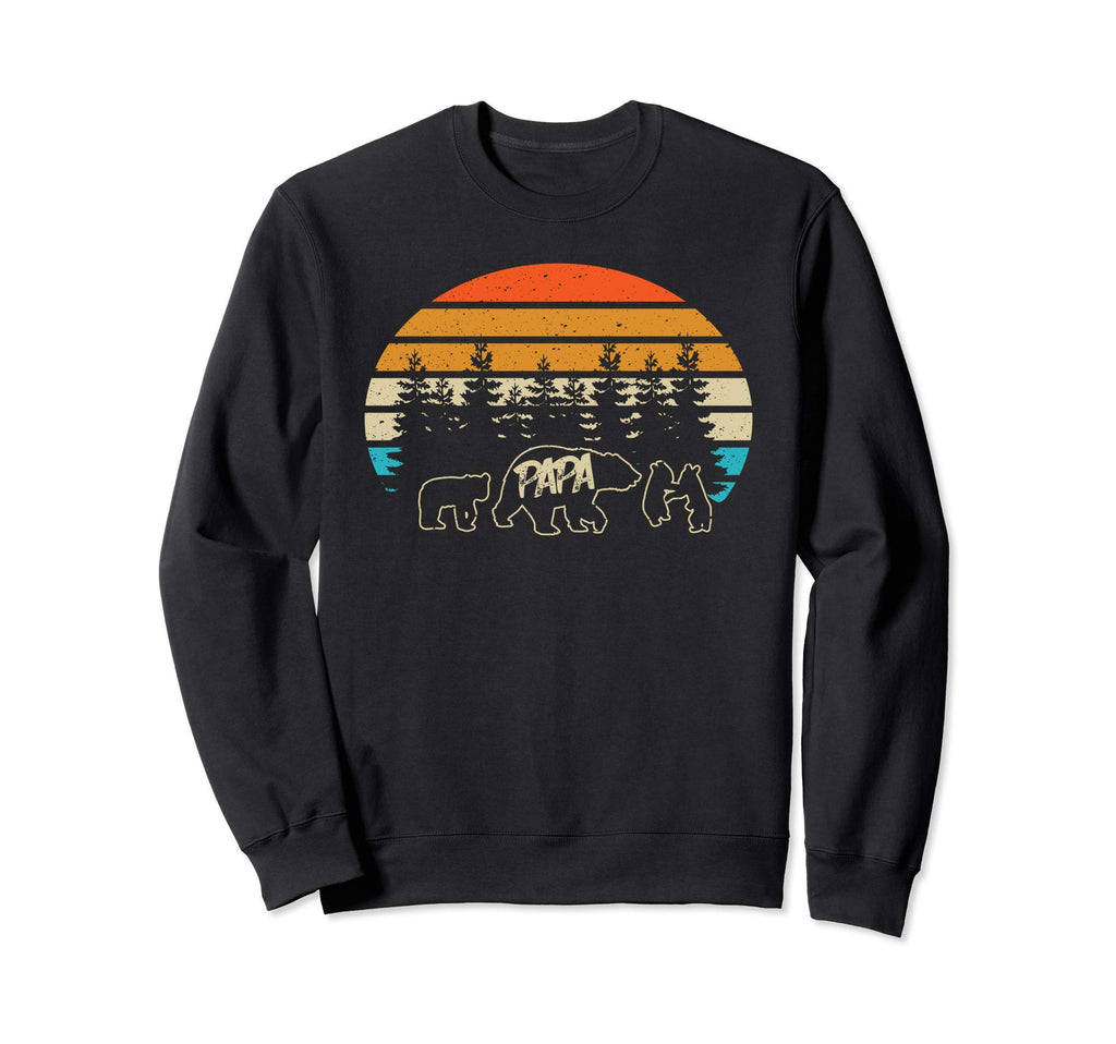 Papa Bear Three Bear Cubs Sweatshirt - Novelty Apparel Men Women - T-Shirt, Sweatshirt, Hoodie