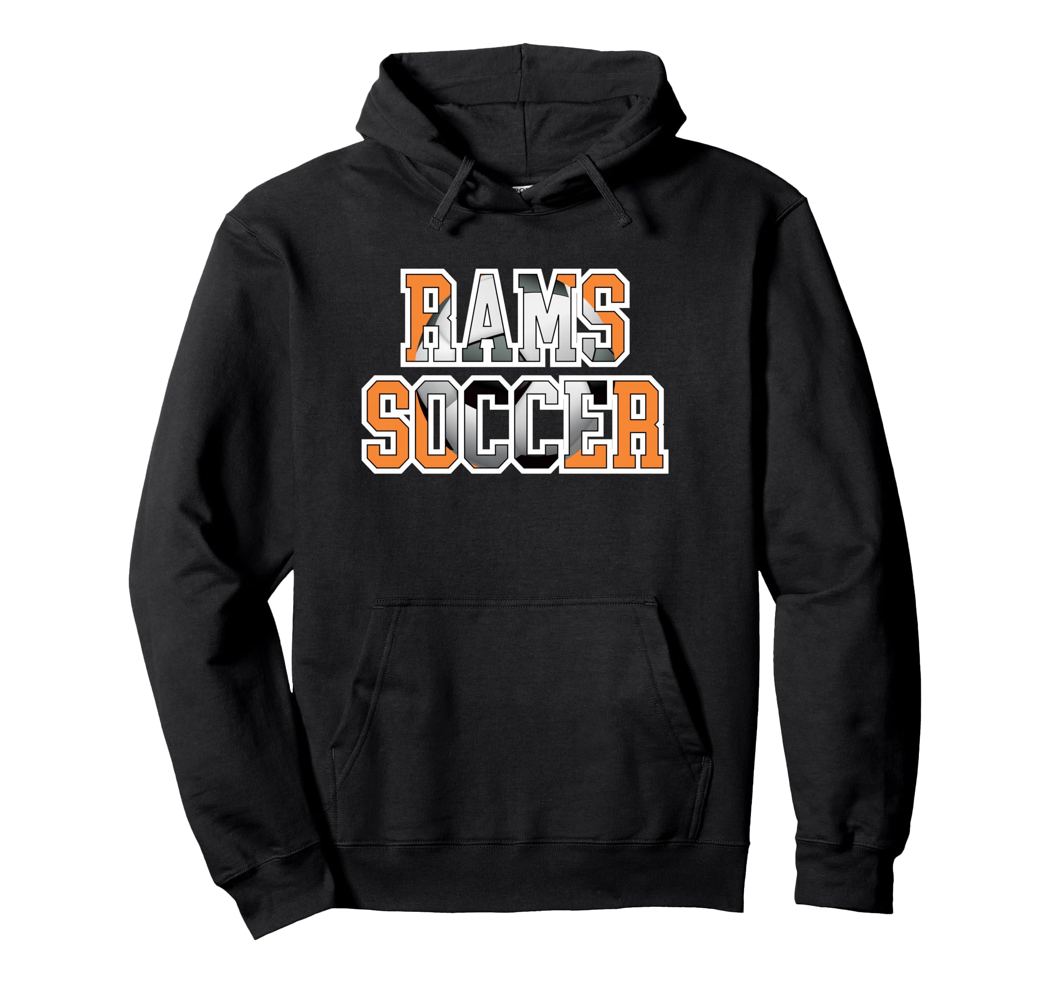 Rams Soccer Mom Game Day Mascot Orange Hoodie - Aesthetic Graphic Unisex - T-Shirt, Sweatshirt, Hoodie