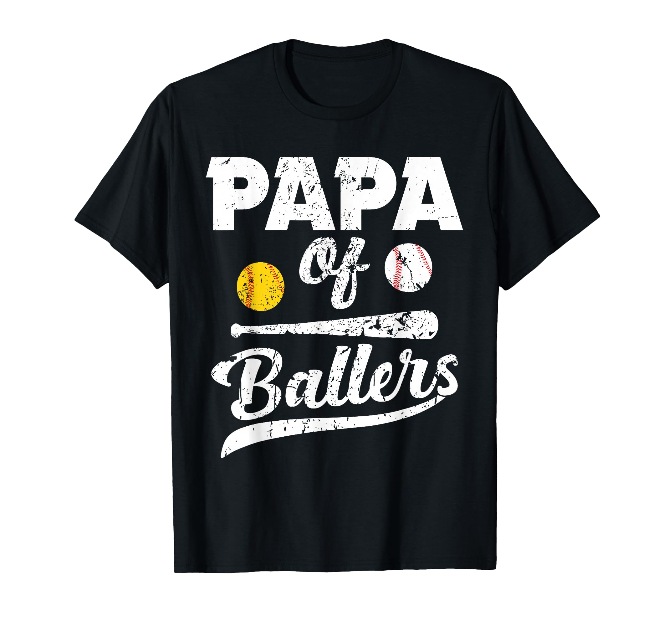 Papa Ballers Papa Baseball And T-Shirt - Streetwear Style for Adults - T-Shirt, Sweatshirt, Hoodie